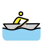 Person Rowing Boat SVG Icon